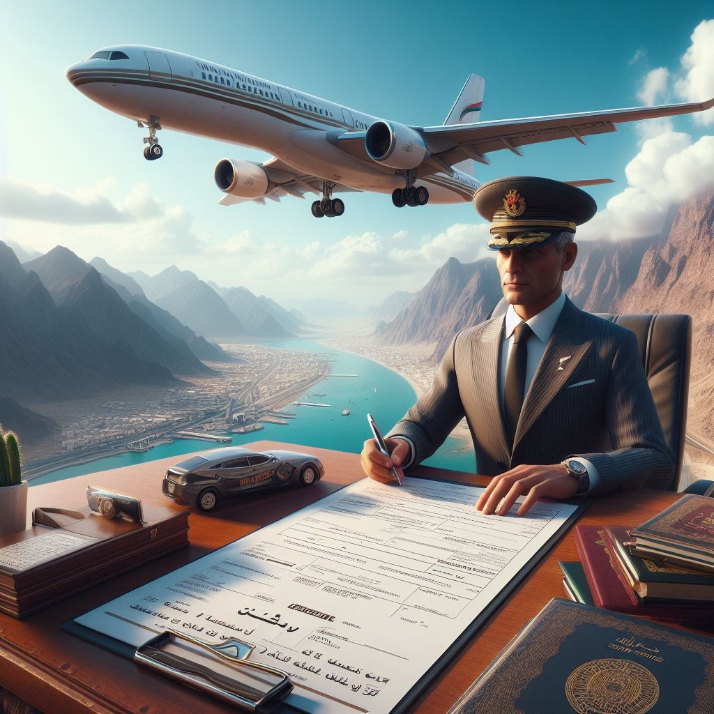 Diplomatic form for overflying Oman airspace or landing