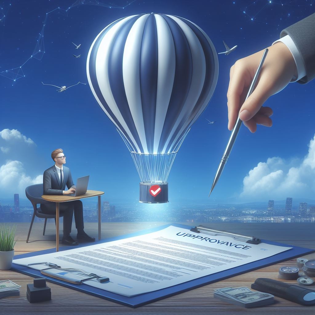 Obtaining approval to install a balloon